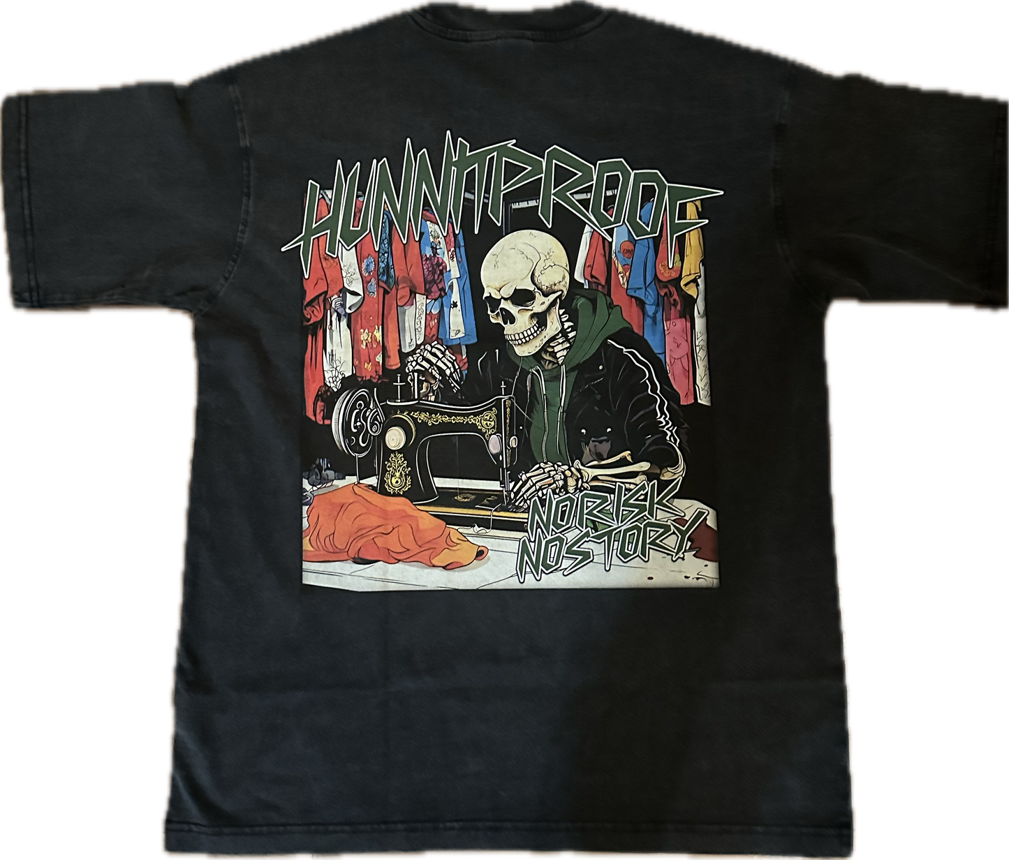 Black HP "No Risk..No Story" T-Shirt