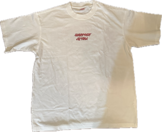 White HP "No Risk..No Story" T-Shirt